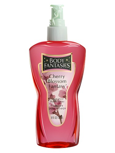 Frasco de Body Fantasies Cherry Blossom Fantasy, de Parfums de Coeur