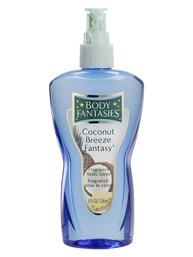 Frasco de Body Fantasies Coconut Breeze Fantasy, de Parfums de Coeur
