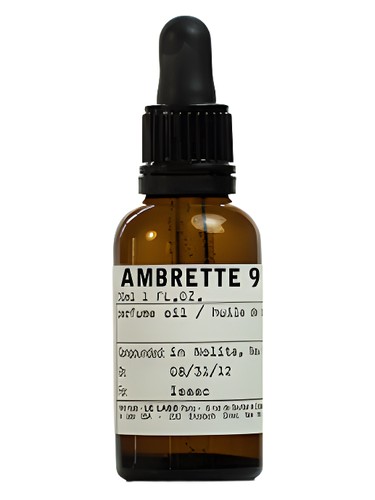 Frasco de Ambrette 9 Perfume Oil, de Le Labo