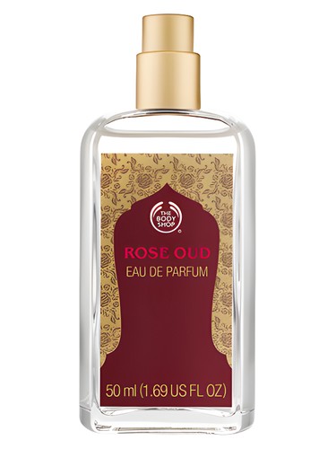 Frasco de Rose Oud, de The Body Shop