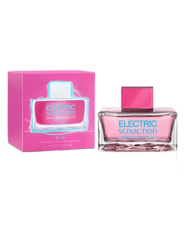 Frasco de Electric Blue Seduction for Women, de Antonio Banderas