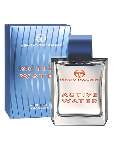 Frasco de Active Water, de Sergio Tacchini