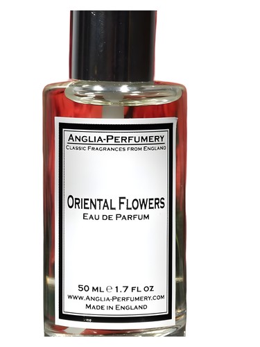 Frasco de Oriental Flowers, de Anglia Perfumery