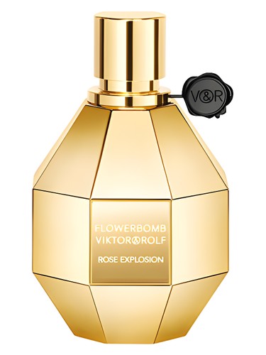 Frasco de Flowerbomb Rose Explosion, de Viktor&Rolf
