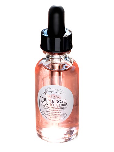 Frasco de Triple Rose Solstice Elixir, de Phoenix Botanicals