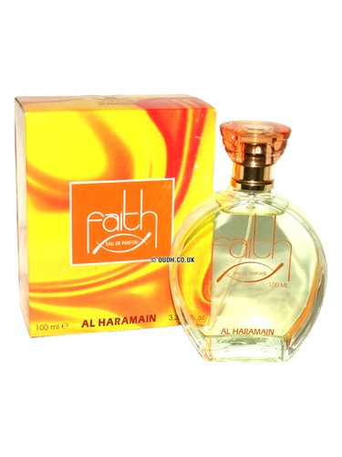Frasco de Faith, de Al Haramain Perfumes