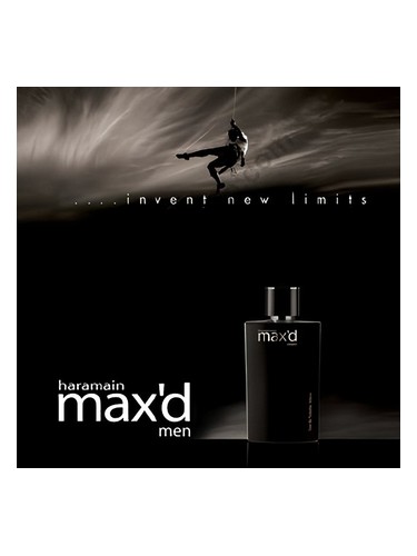 Frasco de Max'd, de Al Haramain Perfumes