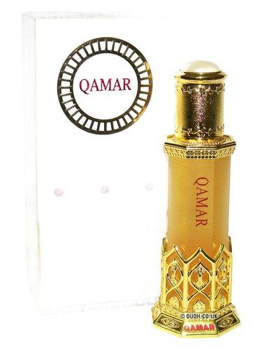 Frasco de Qamar, de Al Haramain Perfumes