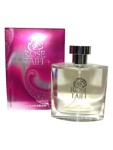Frasco de Rose Taifi, de Al Haramain Perfumes