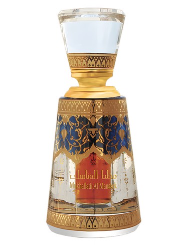 Frasco de Mukhallath Al Manasek, de Al Haramain Perfumes