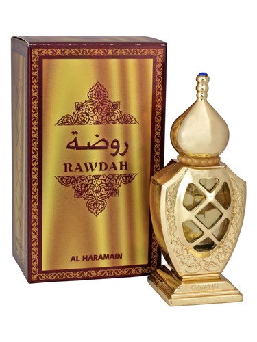 Frasco de Rawdah, de Al Haramain Perfumes