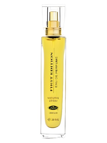 Frasco de First Edition, de ALREHAB PERFUMES