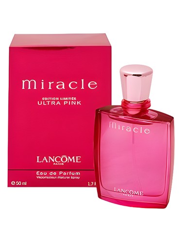 Frasco de Miracle Ultra Pink, de Lancôme