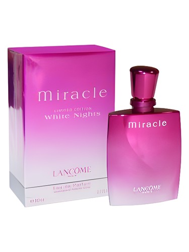 Frasco de Miracle White Nights, de Lancôme