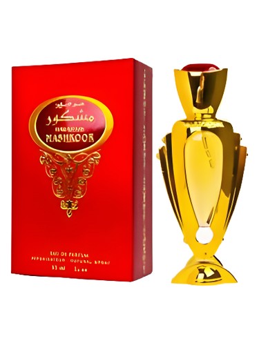 Frasco de Mashkoor, de Al Haramain Perfumes