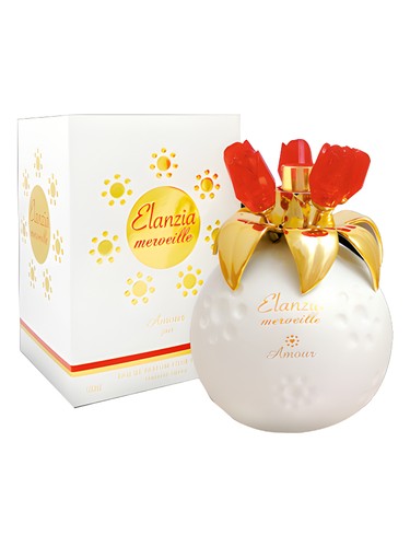Frasco de Elanzia Merveille Amour White Pur, de Elanzia