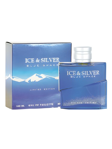 Frasco de Ice & Silver Blue Space, de Parfums Louis Armand