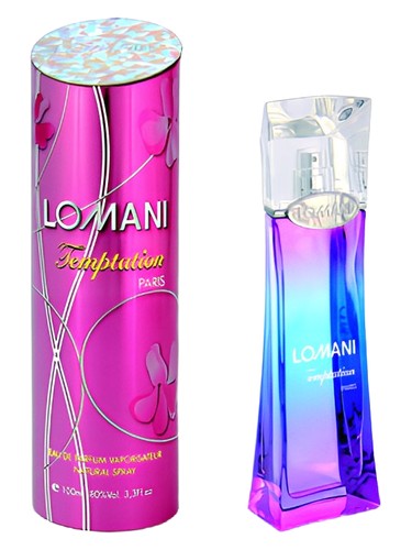 Frasco de Lomani Temptation, de Lomani