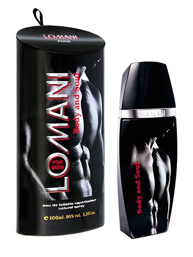 Frasco de Lomani Body and Soul, de Lomani