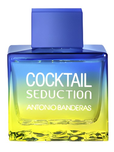 Frasco de Cocktail Seduction Blue for Men, de Antonio Banderas