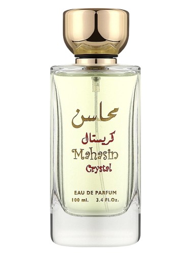 Frasco de Mahasin Crystal, de Lattafa Perfumes