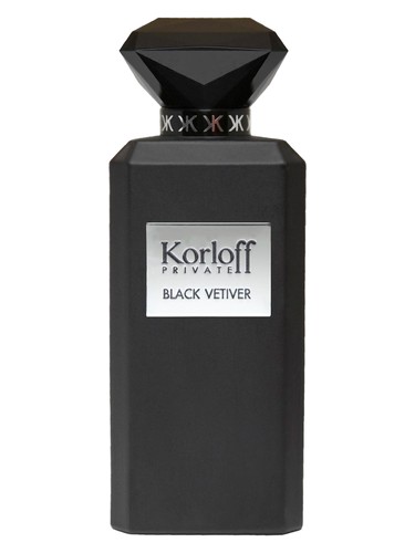 Frasco de Black Vetiver, de Korloff Paris