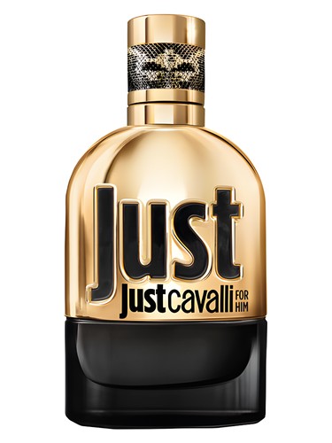 Frasco de Just Cavalli Gold for Him, de Roberto Cavalli