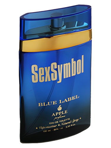 Frasco de Blue Lable, de Apple Parfums
