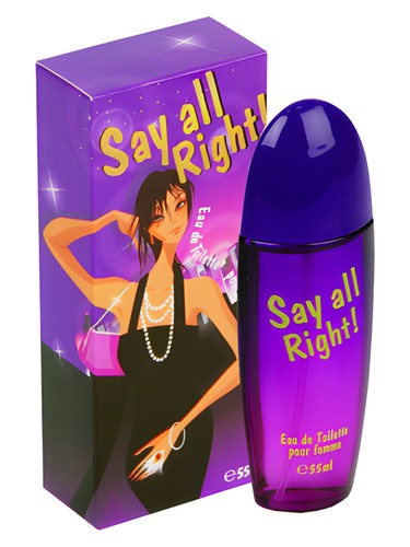 Frasco de Say All Right!, de X-Bond