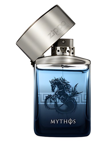 Frasco de Mythos, de Zippo Fragrances