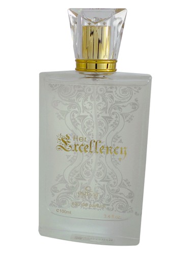 Frasco de Her Excellency White, de Estevia Parfum