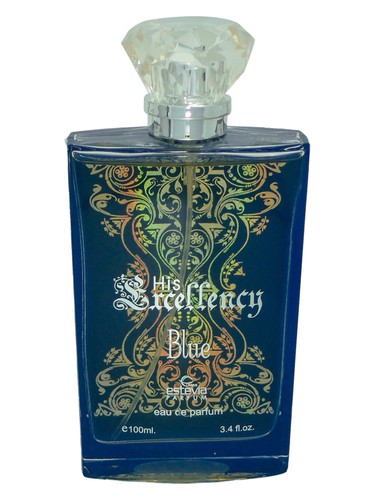 Frasco de His Excellency Blue, de Estevia Parfum