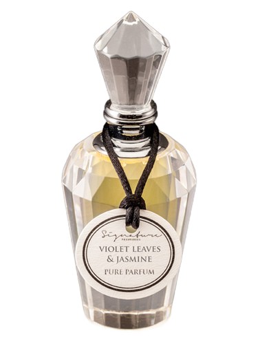 Frasco de Violet Leaves & Jasmine, de Signature Fragrances