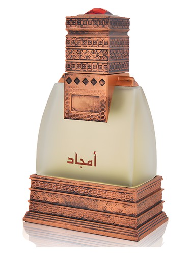 Frasco de Amjad Eau de Parfum, de Majid Muzaffar Iterji