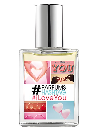 Frasco de #iloveYou, de #Parfum Hashtag