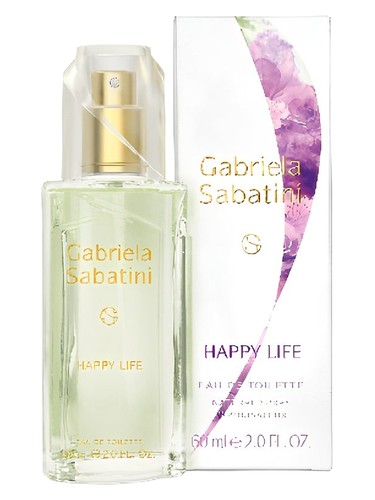 Frasco de Happy Life, de Gabriela Sabatini
