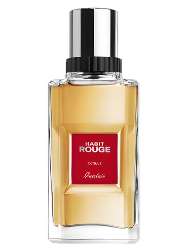 Frasco de Habit Rouge L'Extrait, de Guerlain