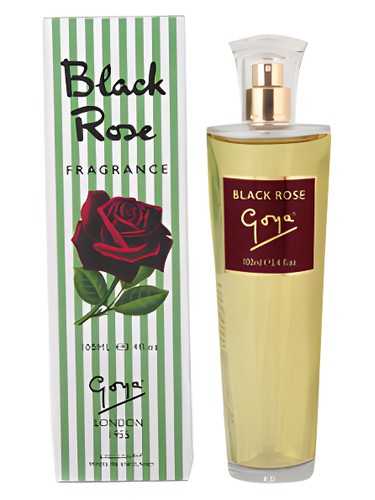 Frasco de Goya Black Rose, de Beauty Brand Development