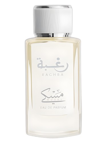 Frasco de Raghba Muski, de Lattafa Perfumes