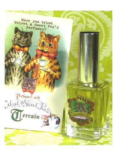 Frasco de Terrain, de Velvet & Sweet Pea’s Purrfumery