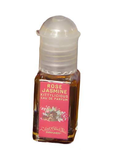 Frasco de Rose Jasmine, de Velvet & Sweet Pea’s Purrfumery
