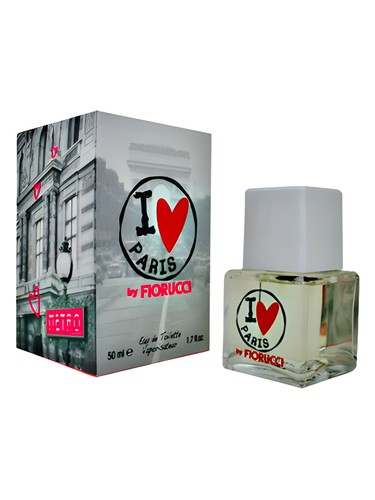 Frasco de I Love Paris, de Fiorucci