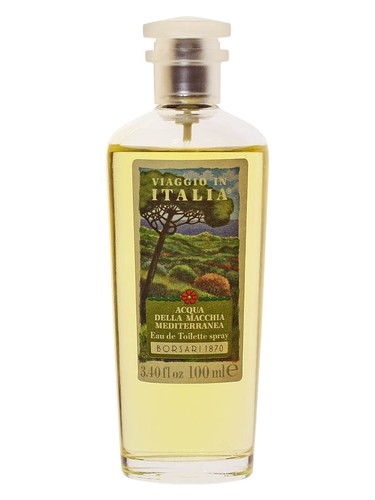 Frasco de Acqua Della Macchia Mediterranea, de Borsari