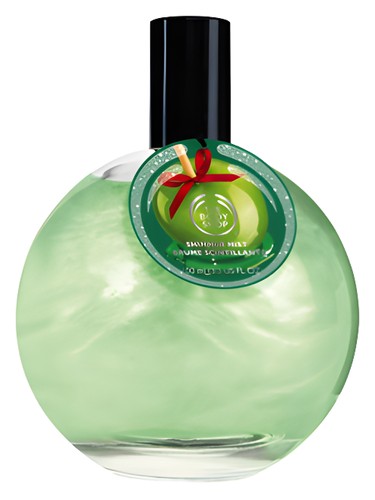 Frasco de Glazed Apple Shimmer Mist, de The Body Shop