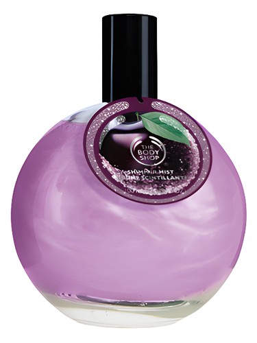 Frasco de Frosted Plum Shimmer Mist, de The Body Shop
