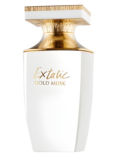 Frasco de Extatic Gold Musk, de Balmain Beauty