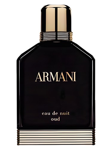 Frasco de Armani Eau de Nuit Oud, de Giorgio Armani