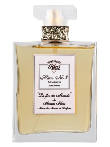 Frasco de Haas No.3 La Fin du Monde, de Haas Parfum
