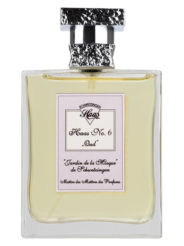 Frasco de Haas No.6 Oud Jardin de la Mosque de Schwetzingen, de Haas Parfum
