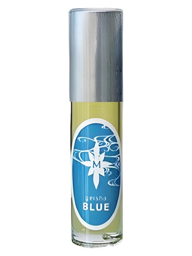Frasco de Geisha Blue Roll-On Perfume Oil, de Aroma M